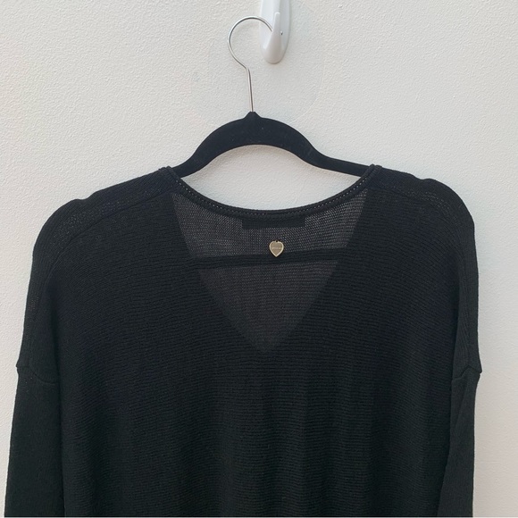 Twin-Set Simona Barbieri Size Small Dress Black Knit Wool Blend Ruffle Mini - Picture 8 of 14